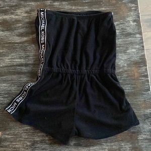 Micheal Kors black terry romper size S